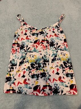 Volcom Multicolor Floral Print Cami in White Base